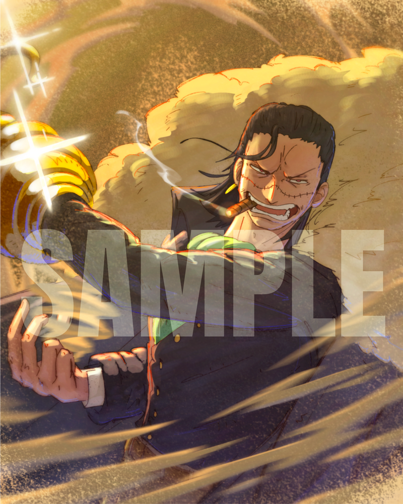 Crocodile illustration print by Kaiser (One Piece fan art) — preview