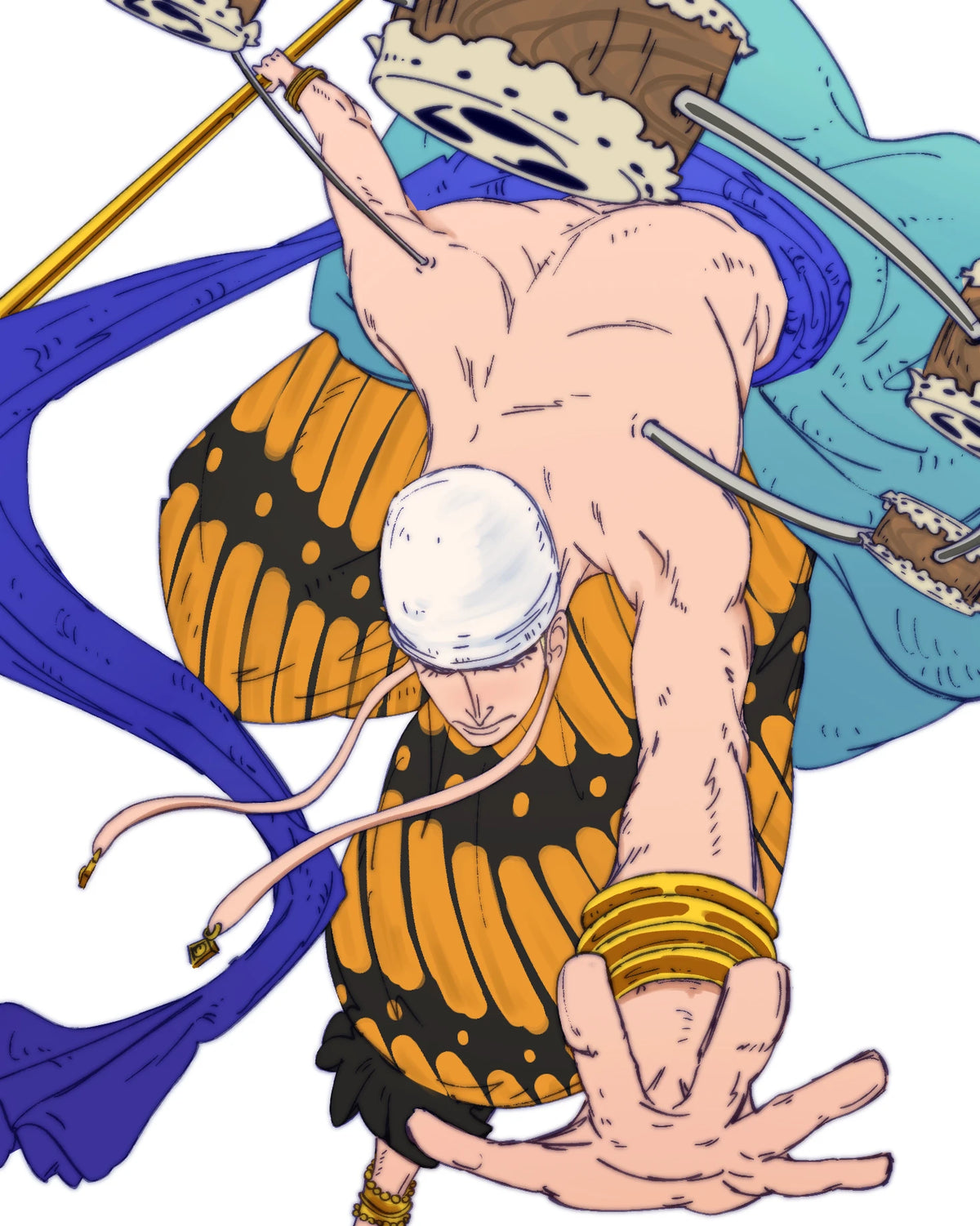 enel proceso de dibujo - color