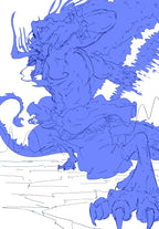 kaido proceso de dibujo - lineart