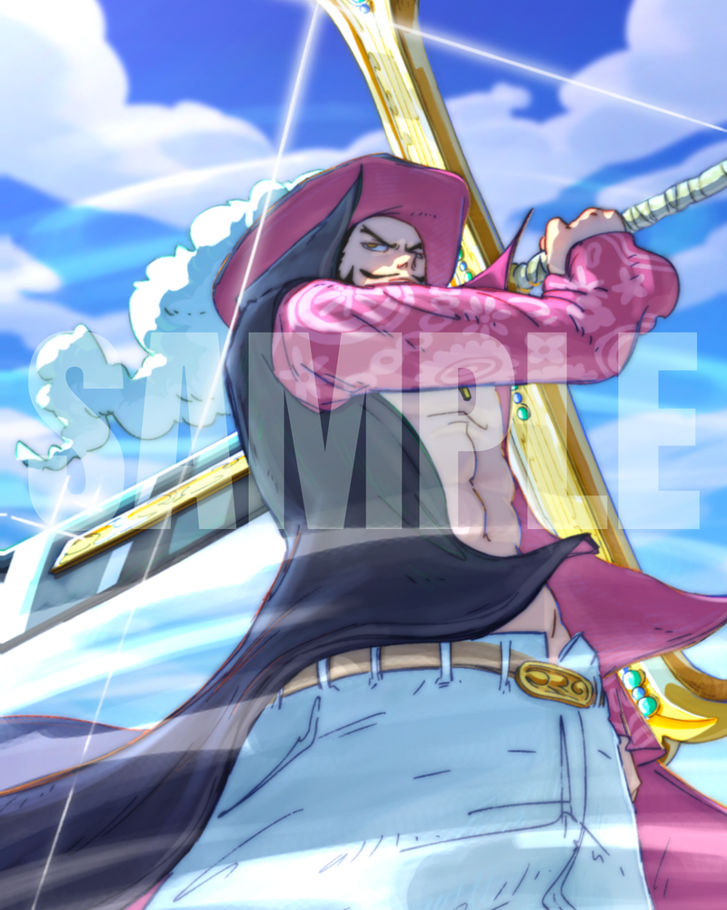 Mihawk illustration print by Kaiser (One Piece fan art) — preview