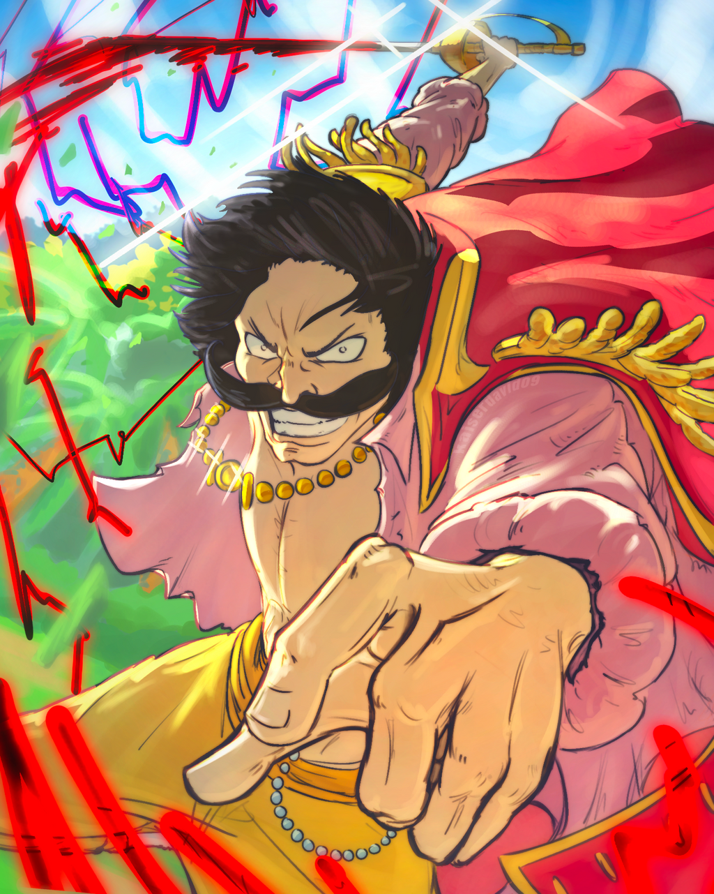 Roger digital PSD file by Kaiser (One Piece fan art)