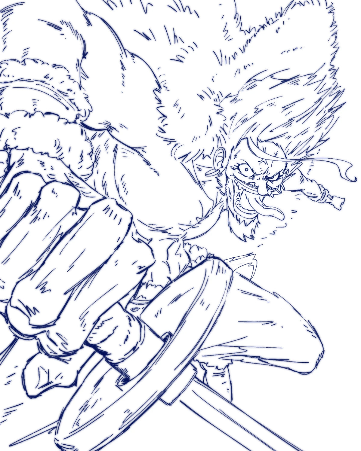 xebec proceso de dibujo - lineart